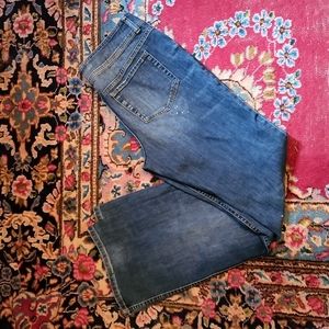 Victoria's Secret London Jeans Distressed Splattered Jeans 14